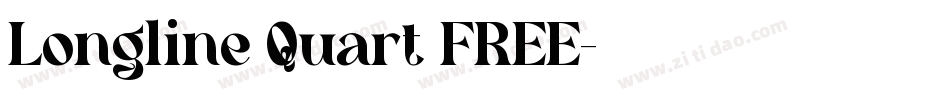 Longline Quart FREE字体转换